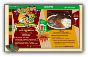 Restaurant Website ~ Mexican Food ~ Mauricio's in Glendora