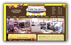 Children's Clothing website ~ Little Sunshine in Monrovia