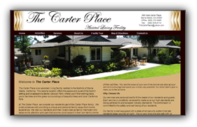 Assisted Living Website ~ The Carter Place in Sierra Madre